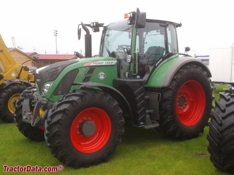 Fendt 724 Vario row-crop tractor.