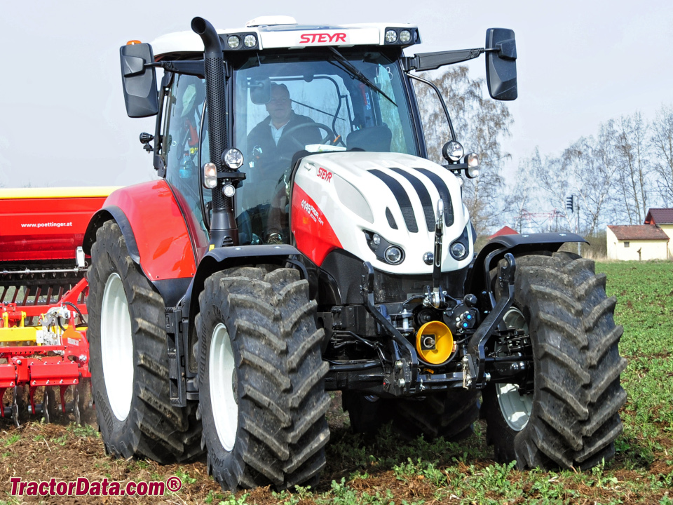 Steyr 4145 Profi CVT tractor.