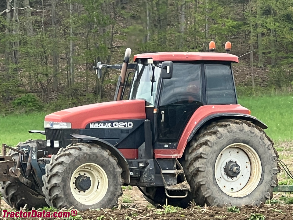 New Holland (Fiat) G210 row-crop tractor.