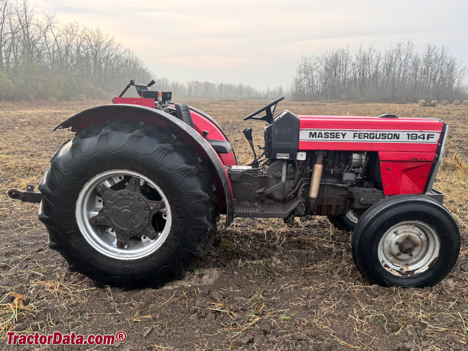 Massey Ferguson 194F orchard tractor.