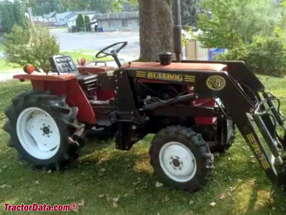 Satoh S700D compact utility tractor with Bulldog loader.