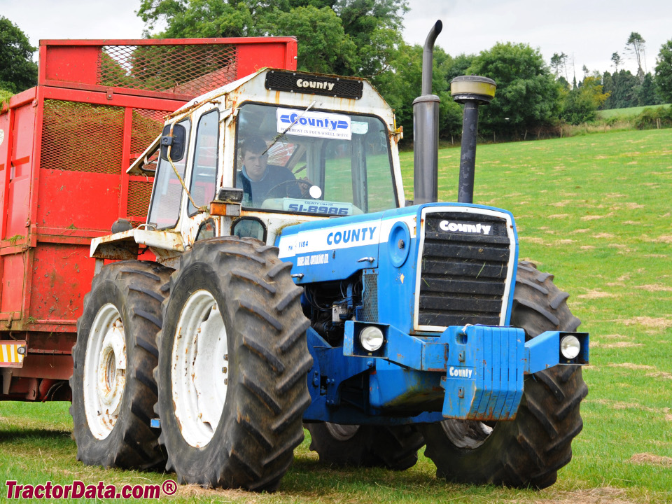 County 1184 four-wheel drive tractor.