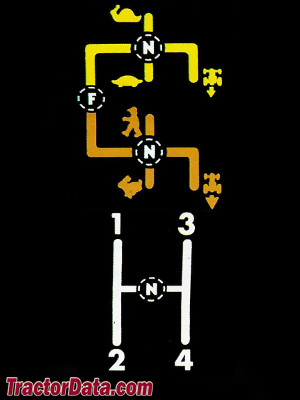 John Deere 1445F transmission controls