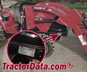 CaseIH Farmall 40A serial number location