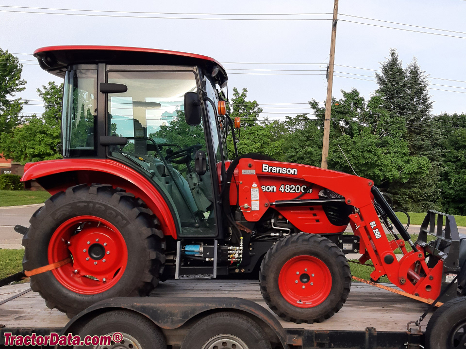 Branson 4820C compact utility tractor with BL200 front-end loader.