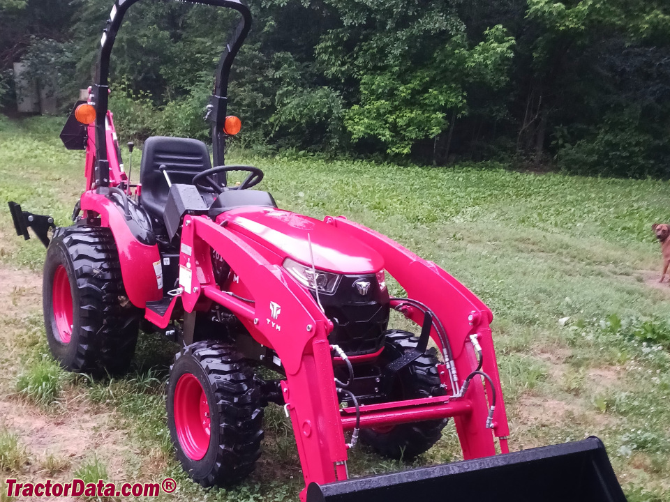 TYM 2610 tractor with loader and backhoe.