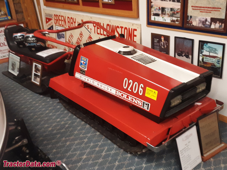 1968 Bolens Diablo Rouge snowmobile.