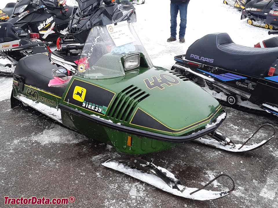 1977 John Deere Cyclone 440 snowmobile.