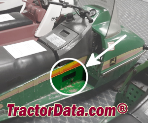 John Deere Spitfire serial number location