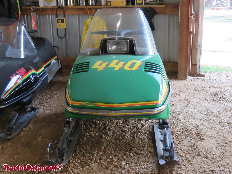 1978 John Deere Cyclone 440 snowmobile.