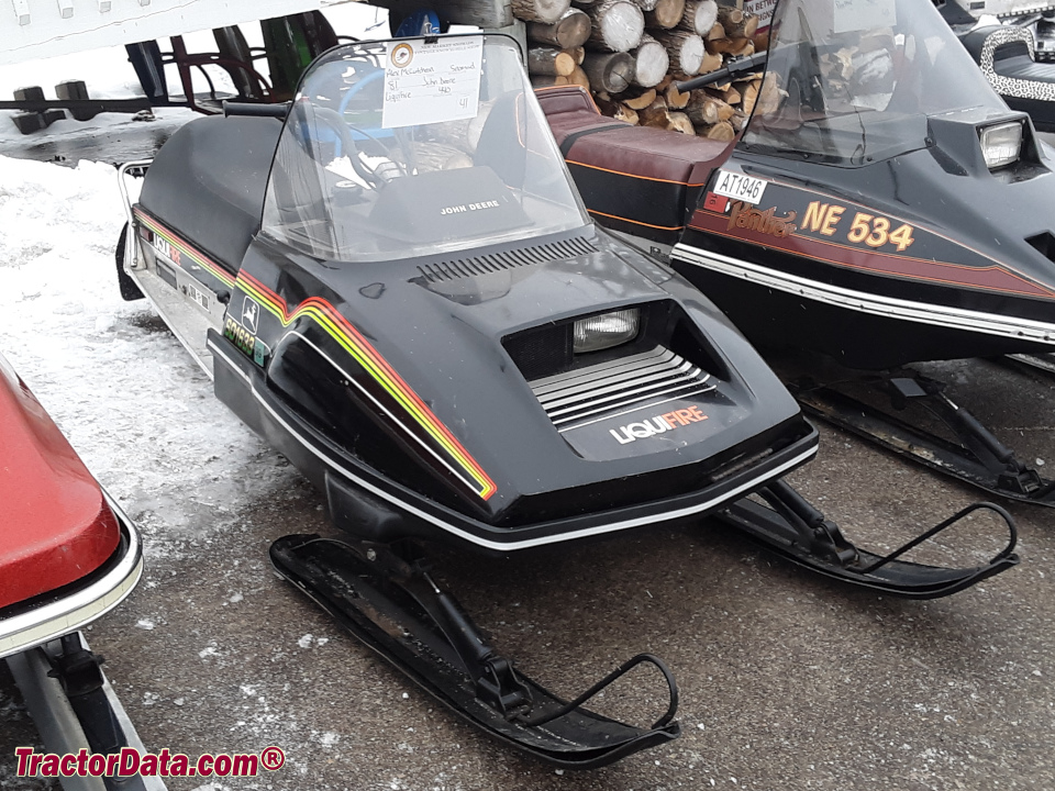 1981 John Deere Liquifire snowmobile.